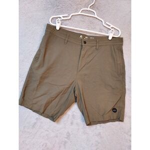 RVCA Shorts Mens 34 Hybrid Dual Purpose Trunks Swim Walk Surf Green Casual Beach